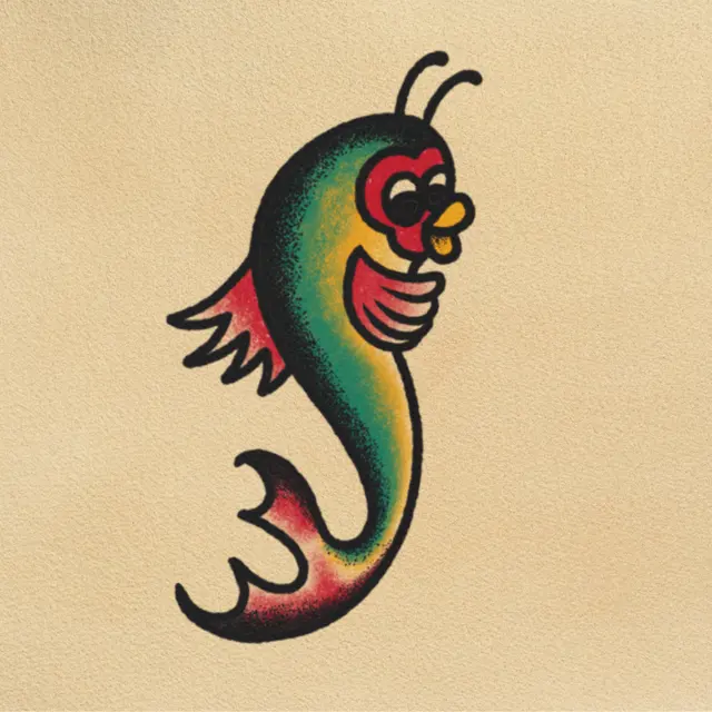 Map Fish tattoo flash from DJ's collection
