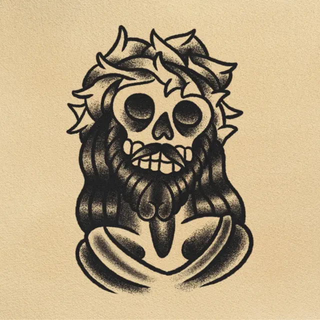 Resurrection tattoo flash from DJ's collection